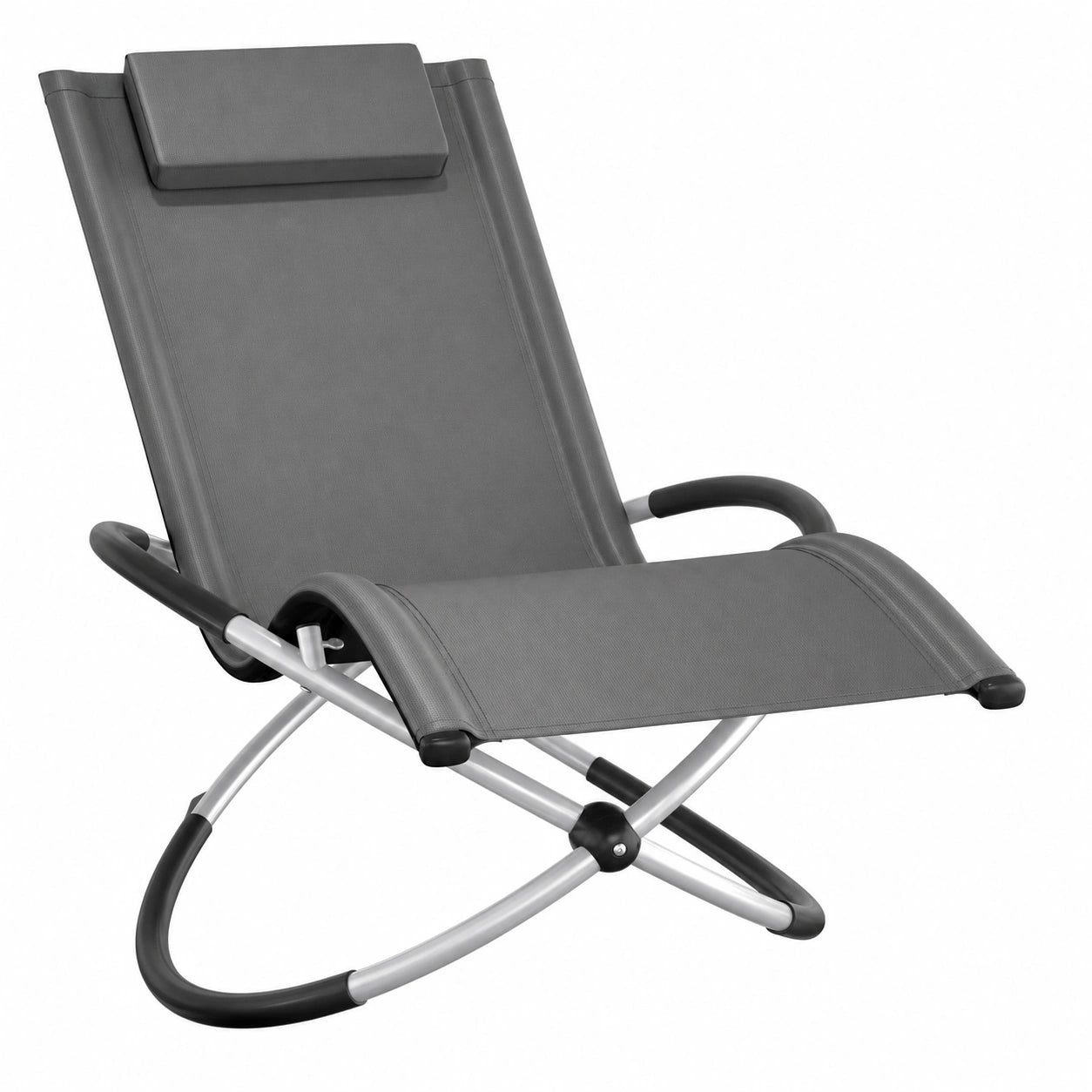 Chaise longue pliante de jardin confortable et peu encombrante
