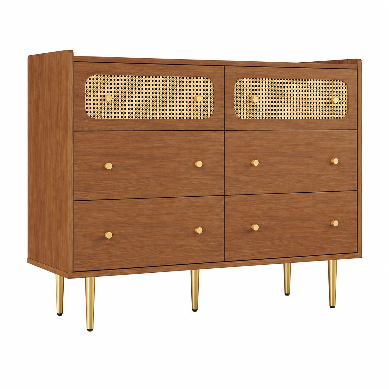 commode-6-tiroirs-en-rotin-avec-pieds-dores-et-etagere-reglable-qmkqci2130yi