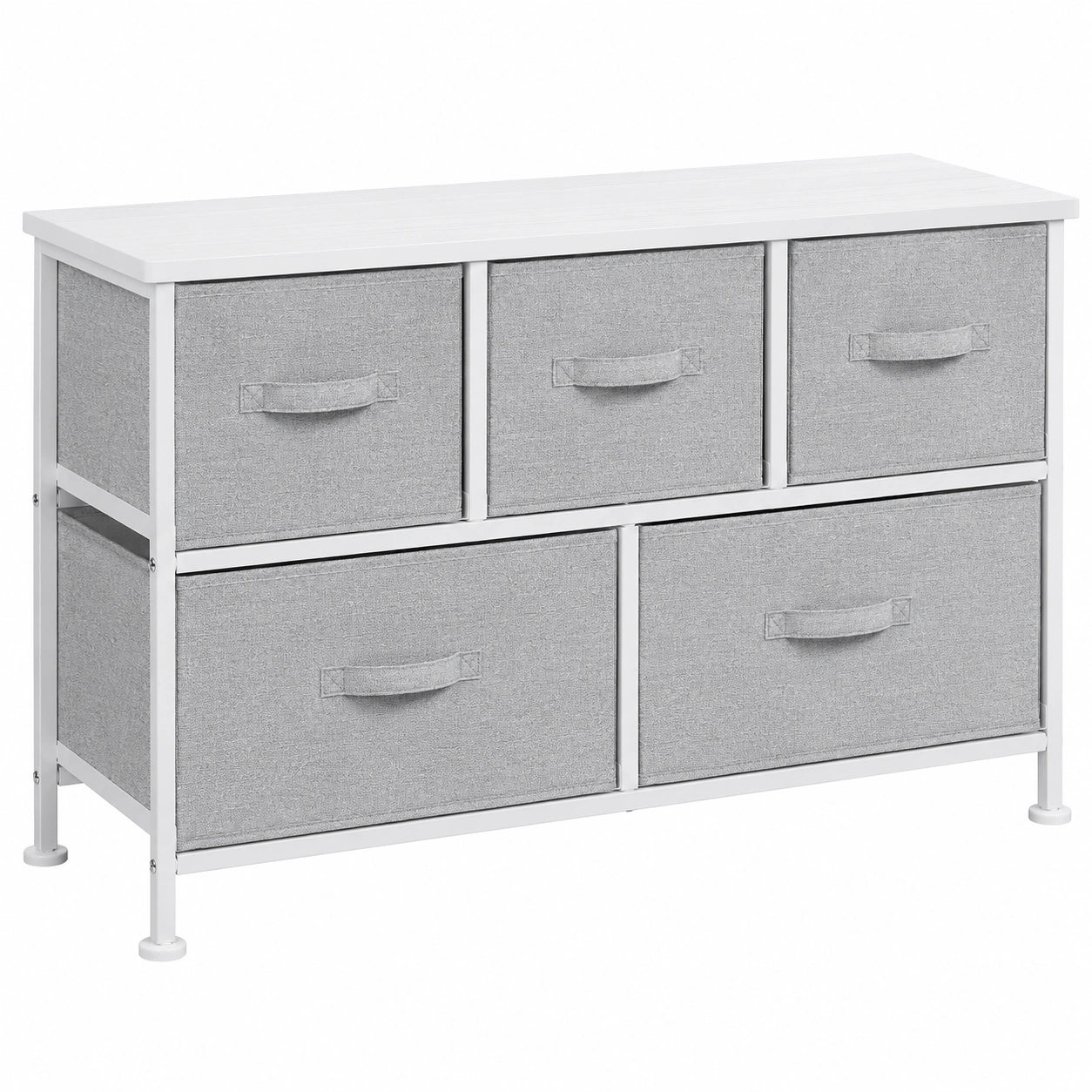 grande-commode-blanche-avec-5-tiroirs-en-tissu-kmtjer2063zd