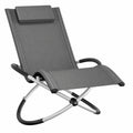 Chaise longue pliante de jardin confortable et peu encombrante