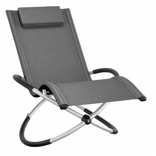 Chaise longue pliante de jardin confortable et peu encombrante
