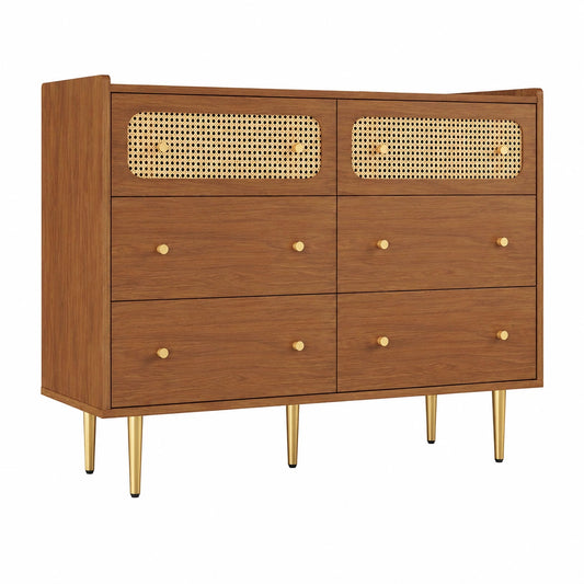 commode-6-tiroirs-en-rotin-avec-pieds-dores-et-etagere-reglable-qmkqci2130yi